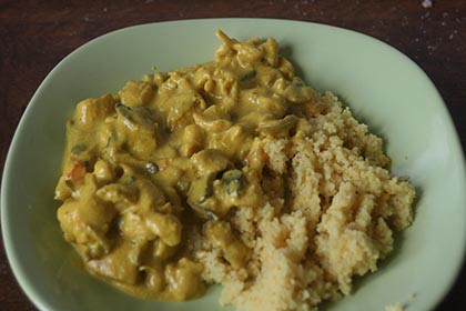 Currys csirke kuszkusszal